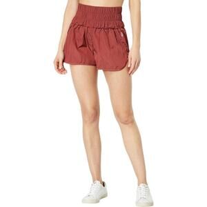 Free People Movement The Way Home Running Shorts Maroon High Waist Small